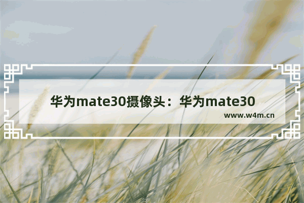 华为mate30摄像头：华为mate30摄像头闪退