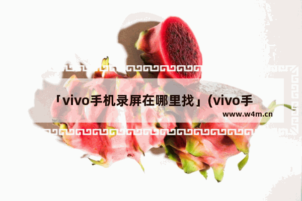 「vivo手机录屏在哪里找」(vivo手机录屏在哪里找?)