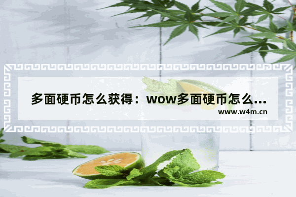 多面硬币怎么获得：wow多面硬币怎么获得