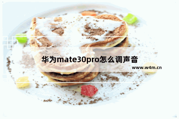 华为mate30pro怎么调声音