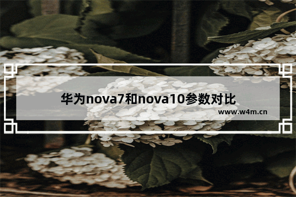 华为nova7和nova10参数对比