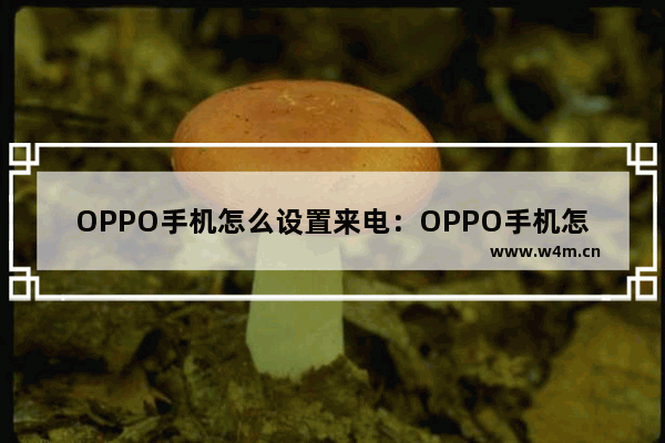 OPPO手机怎么设置来电：OPPO手机怎么设置来电铃声时长