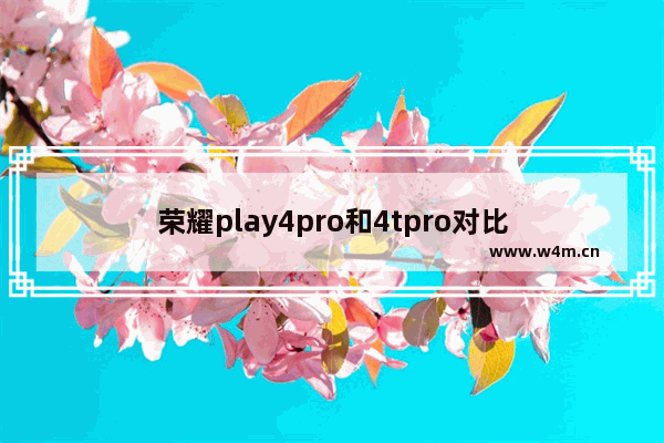 荣耀play4pro和4tpro对比