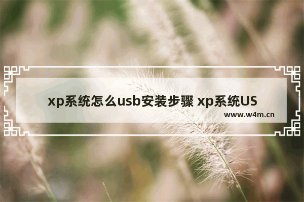 xp系统怎么usb安装步骤 xp系统USB安装详细步骤