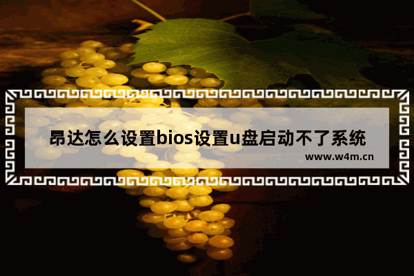 昂达怎么设置bios设置u盘启动不了系统 昂达设置BIOS U盘启动无效怎么办