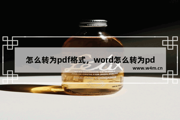 怎么转为pdf格式，word怎么转为pdf格式文件并且可以改