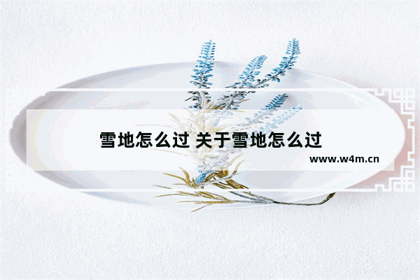 雪地怎么过 关于雪地怎么过