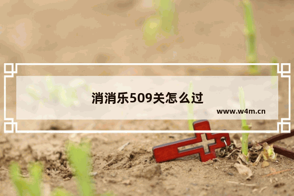 消消乐509关怎么过