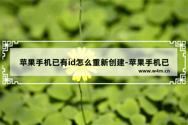 苹果手机已有id怎么重新创建-苹果手机已有ID怎么重新创建没有电子邮件