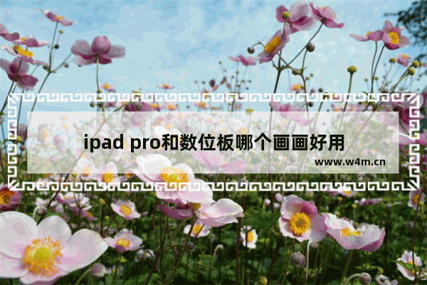 ipad pro和数位板哪个画画好用