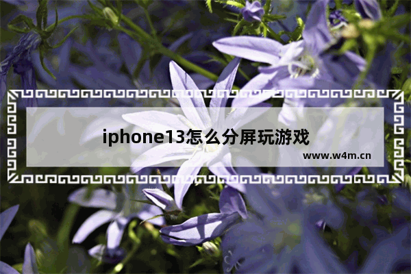 iphone13怎么分屏玩游戏