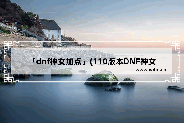 「dnf神女加点」(110版本DNF神女加点)