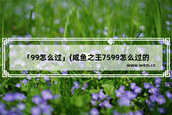 「99怎么过」(咸鱼之王7599怎么过的)