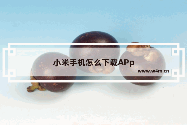 小米手机怎么下载APp