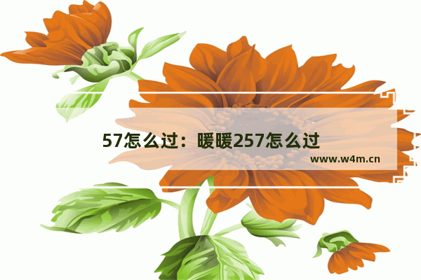 57怎么过：暖暖257怎么过