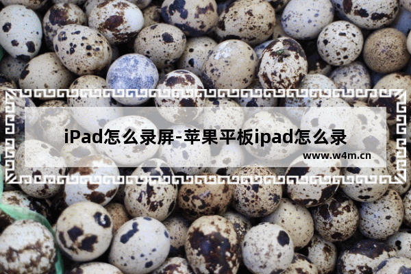 iPad怎么录屏-苹果平板ipad怎么录屏