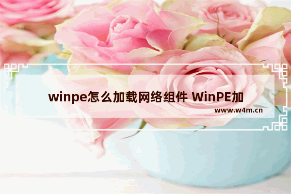 winpe怎么加载网络组件 WinPE加载网络组件的方法