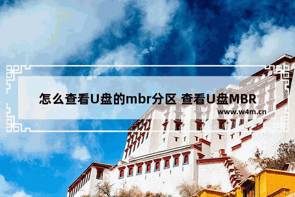 怎么查看U盘的mbr分区 查看U盘MBR分区