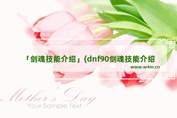 「剑魂技能介绍」(dnf90剑魂技能介绍)