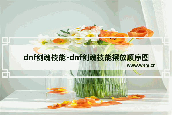 dnf剑魂技能-dnf剑魂技能摆放顺序图片