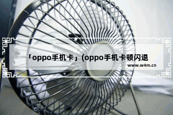 「oppo手机卡」(oppo手机卡顿闪退怎么解决)