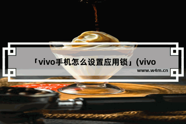 「vivo手机怎么设置应用锁」(vivo手机怎么设置应用锁指纹)