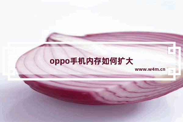 oppo手机内存如何扩大