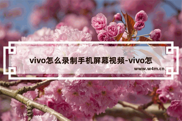 vivo怎么录制手机屏幕视频-vivo怎么录制手机屏幕视频有声音