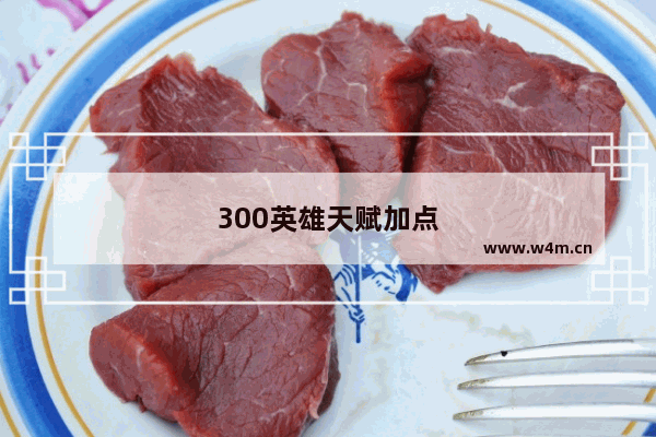 300英雄天赋加点