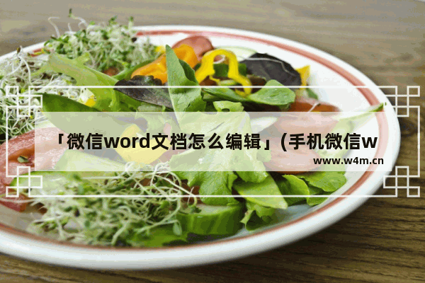 「微信word文档怎么编辑」(手机微信word文档怎么编辑图片)