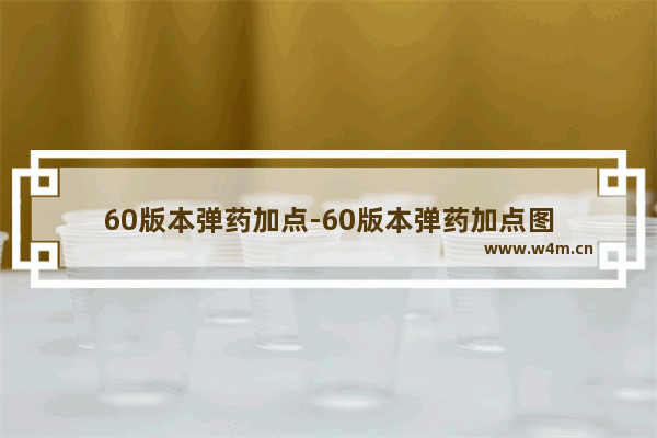 60版本弹药加点-60版本弹药加点图