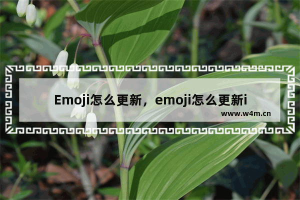 Emoji怎么更新，emoji怎么更新iPad