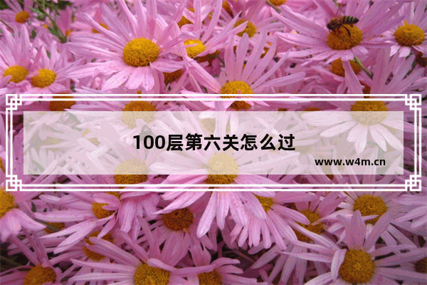 100层第六关怎么过