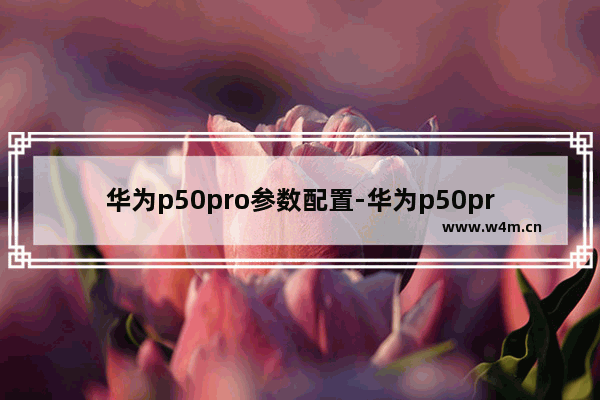 华为p50pro参数配置-华为p50pro参数配置表