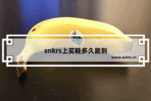 snkrs上买鞋多久能到