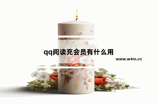 qq阅读充会员有什么用