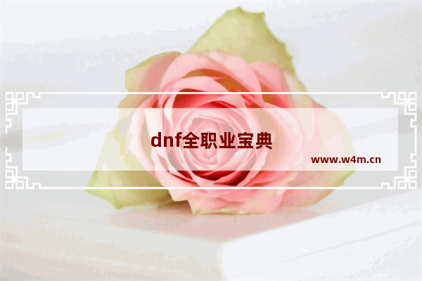 dnf全职业宝典