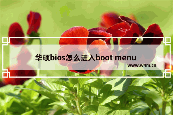 华硕bios怎么进入boot menu 华硕如何进入启动菜单