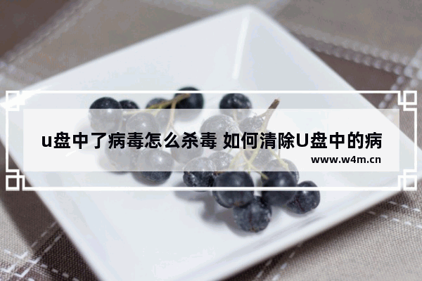 u盘中了病毒怎么杀毒 如何清除U盘中的病毒？