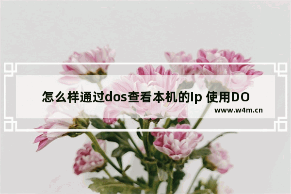 怎么样通过dos查看本机的Ip 使用DOS命令查看本机IP