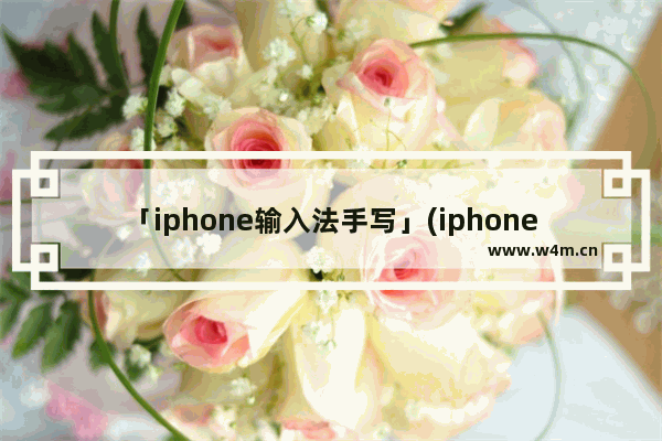 「iphone输入法手写」(iphone输入法手写怎么开)