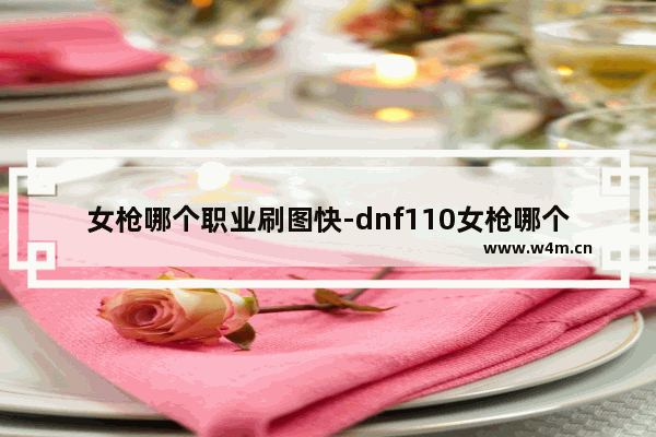 女枪哪个职业刷图快-dnf110女枪哪个职业刷图快