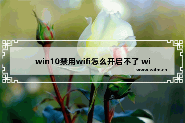 win10禁用wifi怎么开启不了 win10如何解决禁用wifi无法开启的问题