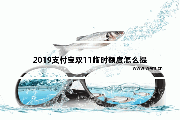 2019支付宝双11临时额度怎么提