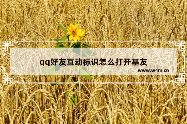 qq好友互动标识怎么打开基友