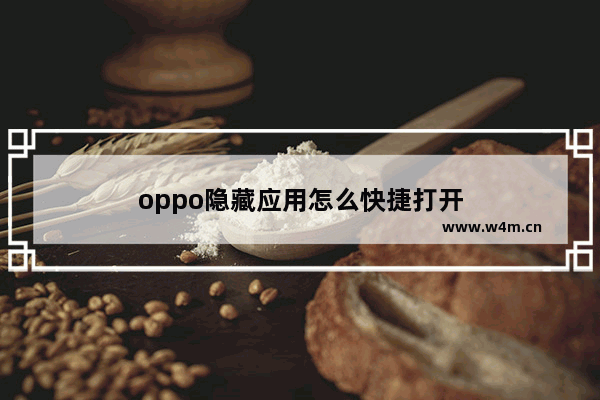 oppo隐藏应用怎么快捷打开