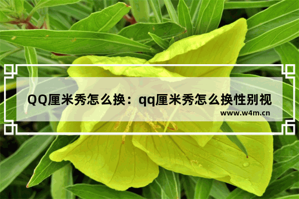 QQ厘米秀怎么换：qq厘米秀怎么换性别视频