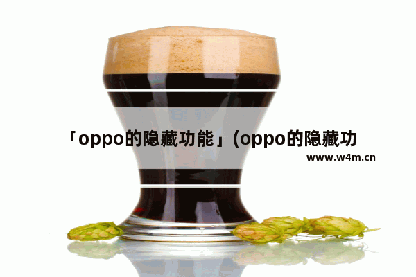 「oppo的隐藏功能」(oppo的隐藏功能在哪里能找到)