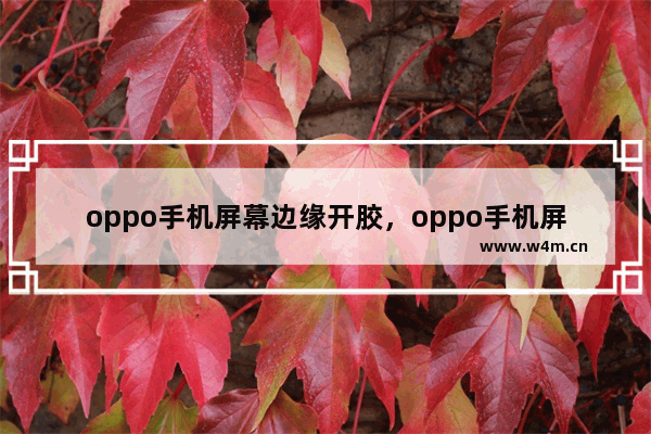 oppo手机屏幕边缘开胶，oppo手机屏幕边缘开胶一年内可以修吗