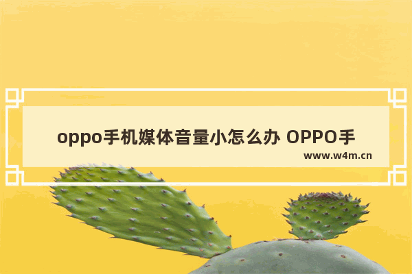 oppo手机媒体音量小怎么办 OPPO手机媒体音量小怎么办 已经调到最大了